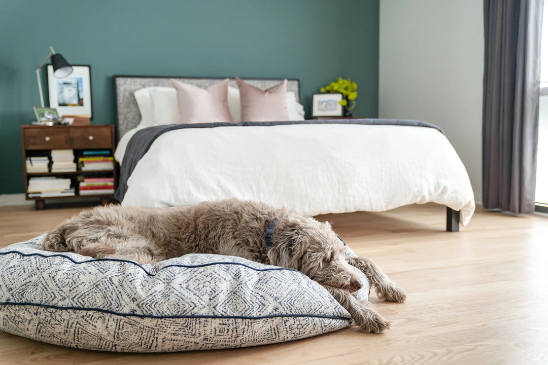 Round Bed in Sapphire Spaniel