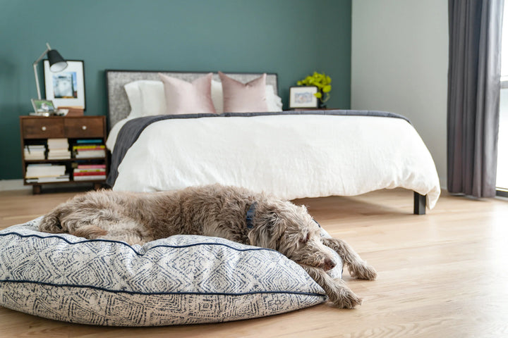 Round Bed in Sapphire Spaniel