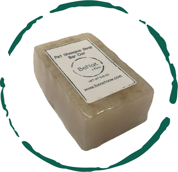 BeNat Pets Oat Shampoo Bar - 4.8oz All-Natural Pet Cleanser