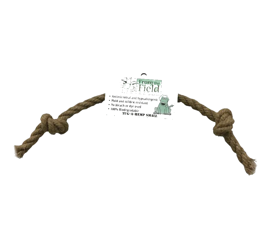 Natural Hemp Dog Tug & Chew Toy