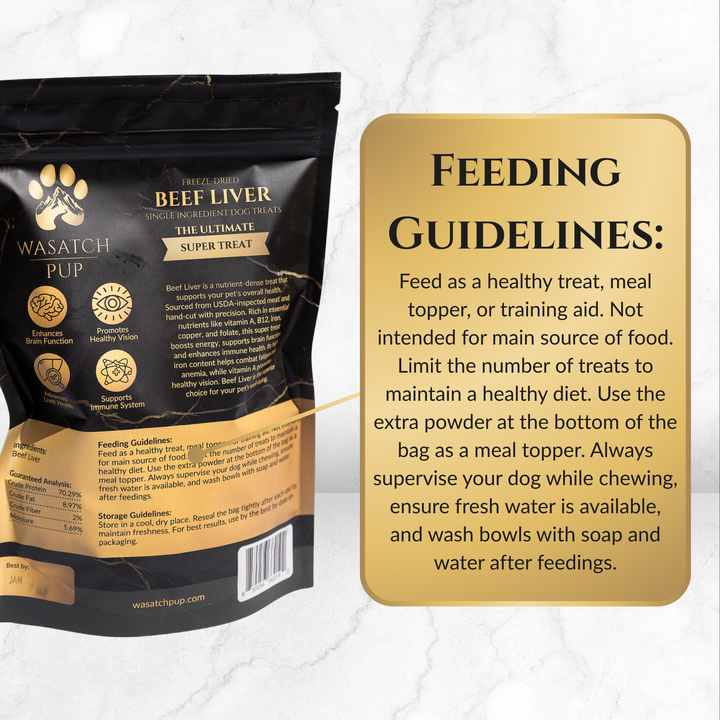 Freeze-Dried Beef Liver | Single Ingredient Dog Treats
