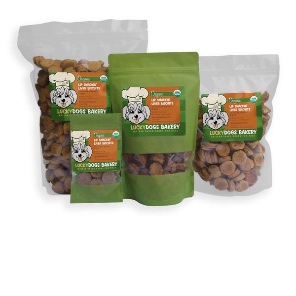 Lucky's Organic Lip Smackin' Liver Biscuits