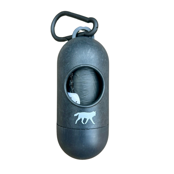 Compostable Dog Poop Bags + Bamboo Dispenser