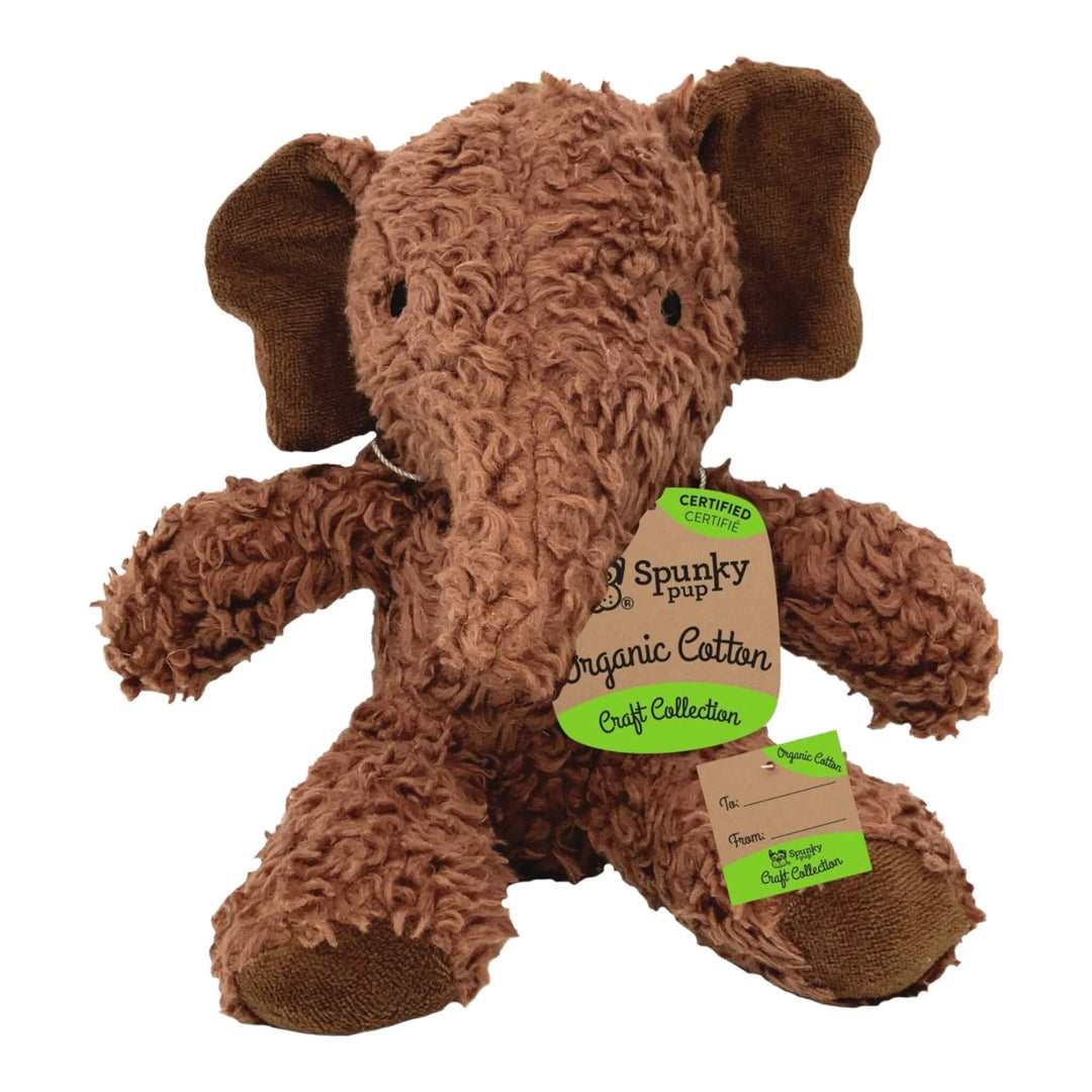 Organic Cotton Elephant Dog Toy