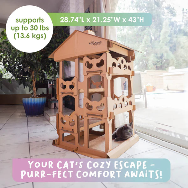 Feline Chateau Eco Multi-Level Cat House