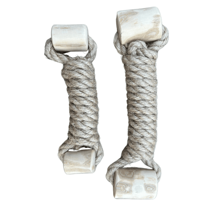 Hemp Rope + Coffee Wood Toy