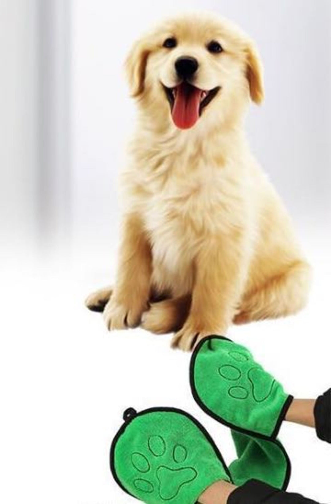 BeNat Pets Ultra-Absorbent Dog Bath Towel with Double Drop Pockets
