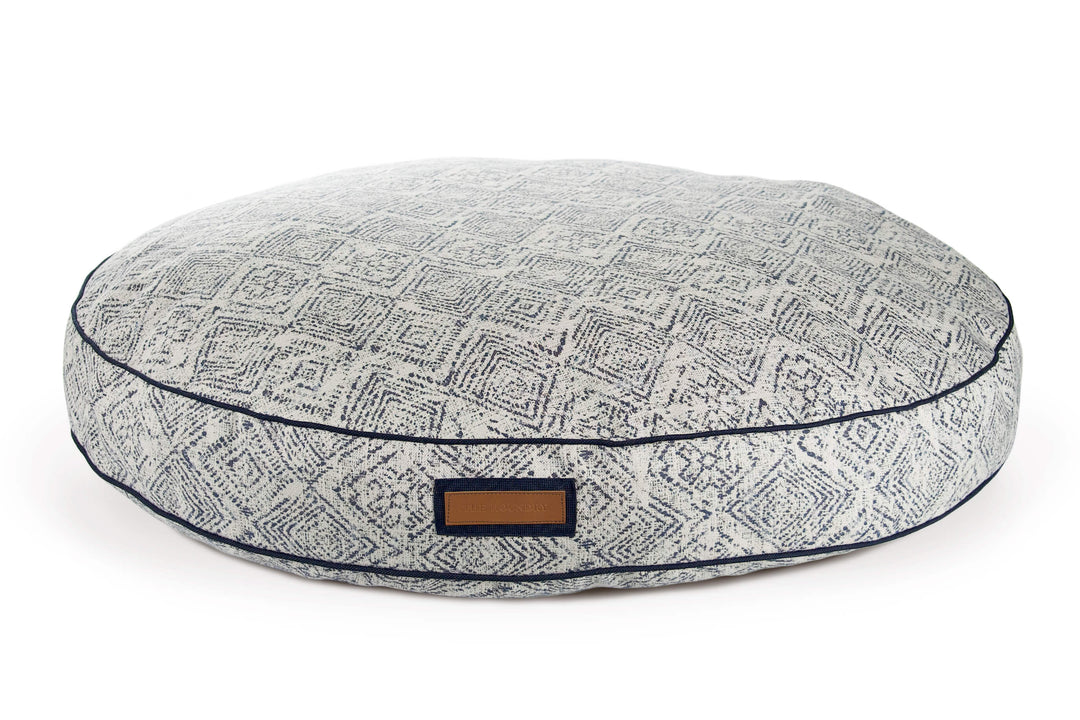 Round Bed in Sapphire Spaniel